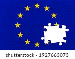 jigsaw  puzzle  european  union ... | Shutterstock . vector #1927663073
