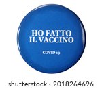 ho fatto il vaccino  translated ... | Shutterstock . vector #2018264696