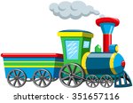 Colorful Cartoon Stem Train...