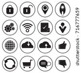 business icons vector... | Shutterstock .eps vector #716777659