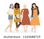 vector roup of four flat... | Shutterstock .eps vector #1165688719