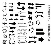 vector set of different arrows | Shutterstock .eps vector #476356339