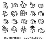 parcel care standard step icon... | Shutterstock .eps vector #1207515970