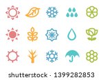 five seasons symbol 3 set.... | Shutterstock .eps vector #1399282853