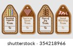 waffle sticks tags set for... | Shutterstock .eps vector #354218966