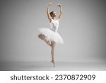 Full length shot of a ballerina ...