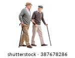 Two Senior Gentlemen Walking...