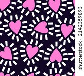 seamless pattern with pink... | Shutterstock .eps vector #2142359893