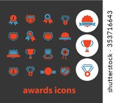 award trophy  achievement ... | Shutterstock .eps vector #353716643