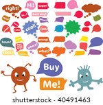funny chat signs. vector | Shutterstock .eps vector #40491463