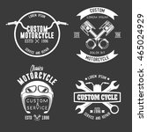 motorcycle badge | Shutterstock .eps vector #465024929