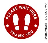 please wait here thank you keep ... | Shutterstock .eps vector #1724277790