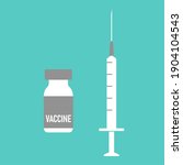 set of stylized syringe needle... | Shutterstock .eps vector #1904104543