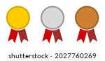 medal icon set including top... | Shutterstock .eps vector #2027760269