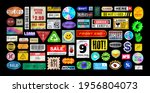 sticker pack. price stickers.... | Shutterstock .eps vector #1956804073