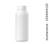 3d mockup of plastic milk ... | Shutterstock .eps vector #1034044120
