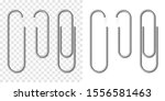 vector set of silver metallic... | Shutterstock .eps vector #1556581463