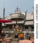 Small photo of Wat Sri Suphan Temple, known as the Silver Temple, in Chiang Mai. Was built and decorated by silver handicraftsmen in 12 years.