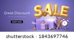 great discount banner design... | Shutterstock .eps vector #1843697746