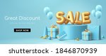 great discount sale banner... | Shutterstock . vector #1846870939