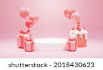 3d product display podium.... | Shutterstock . vector #2018430623