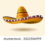 3d sombrero hat illustration.... | Shutterstock .eps vector #2022506999