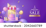 3d online store anniversary... | Shutterstock .eps vector #2042660789