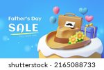 3d father's day sales banner... | Shutterstock .eps vector #2165088733