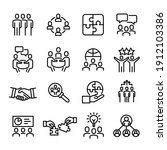 collection of business icons  ... | Shutterstock .eps vector #1912103386