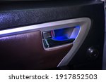 Car door handle have light LED.