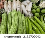Small photo of vegetables, agricultural products, salutary, green and white tone