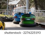 bumper cars in an amusement park