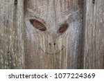 Creepy Face In Wood Grain