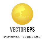 the isolated vector golden... | Shutterstock .eps vector #1818184253