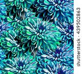 chrysanthemum. seamless... | Shutterstock . vector #439502863