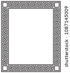 decorative frame with greek... | Shutterstock .eps vector #1087145009