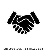 diverse people shaking hands.... | Shutterstock .eps vector #1888115353
