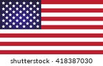 american flag | Shutterstock .eps vector #418387030