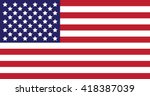 american flag | Shutterstock .eps vector #418387039