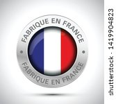 made in france flag metal icon  | Shutterstock .eps vector #1419904823