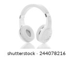 Wireless headphones isolated on a white background. bluetooth