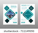 annual report brochure layout... | Shutterstock .eps vector #711149050