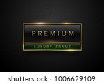 premium black green label with... | Shutterstock .eps vector #1006629109