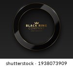 vector black ring. glossy... | Shutterstock .eps vector #1938073909