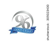 anniversary ring logo blue... | Shutterstock .eps vector #305023430