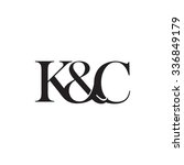 k c initial logo. ampersand... | Shutterstock .eps vector #336849179