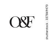 o f initial logo. ampersand... | Shutterstock .eps vector #337869470