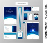 corporate identity template... | Shutterstock .eps vector #789031486