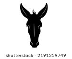 Donkey Face In Black Color