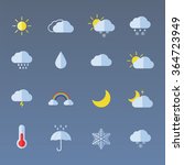 weather icon set for weather... | Shutterstock .eps vector #364723949